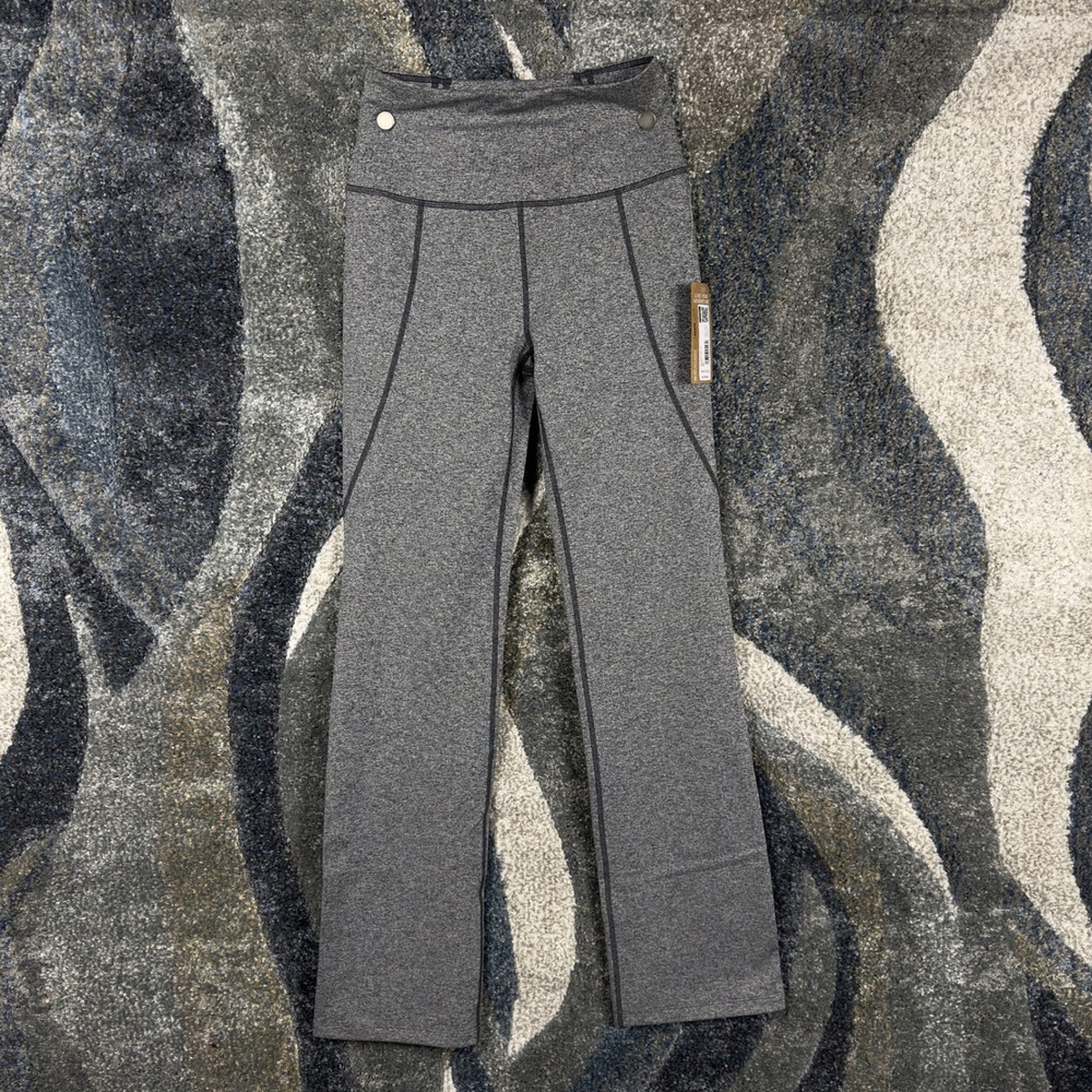 Eddie Bauer WR Crossover Pant Gray Heather High Rise Flare Active XS NWT